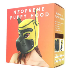 Kinky Puppy Cagoule Puppy Fox Néoprène Bleu-Rouge
